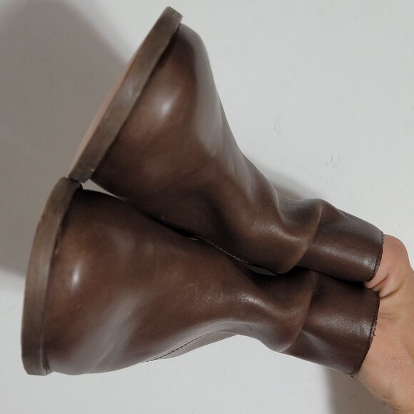 NEW Beek Quail Ankle Boots Womens 7.5 Chocolate Brown Hipster Chic Neutral Boho - Picture 3 of 10